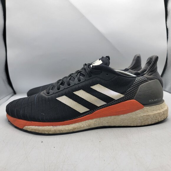 Adidas Solar Glide 19 Mens 13 Black Orange Sneaker Shoes Athletic Running G28062